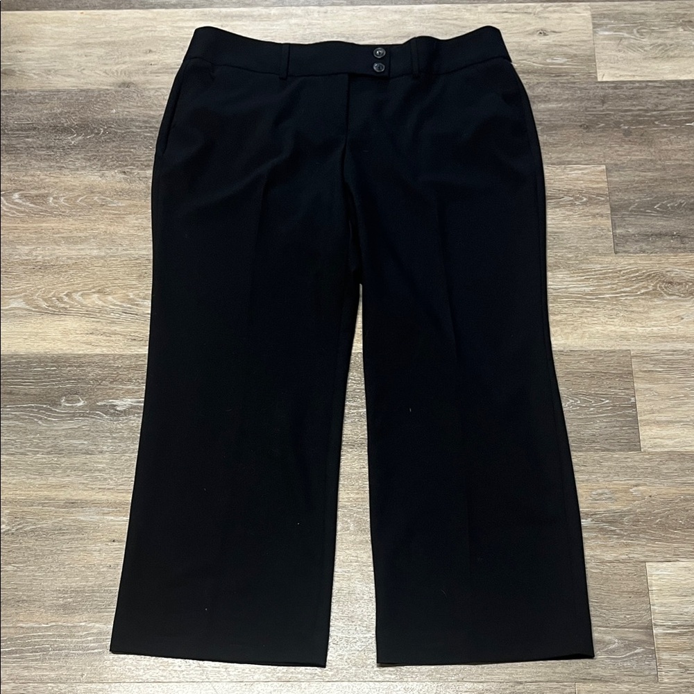 Apt. 9 Petite 16 Women’s Black Wide-Leg Trouser Pant #office #work #business